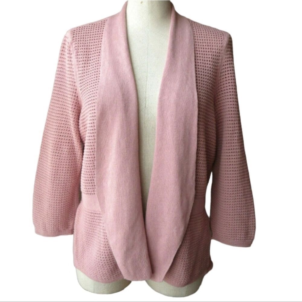 NWOT ALFANI OPEN FRONT CARDIGAN IN PINK/MAUVE SZ.XL